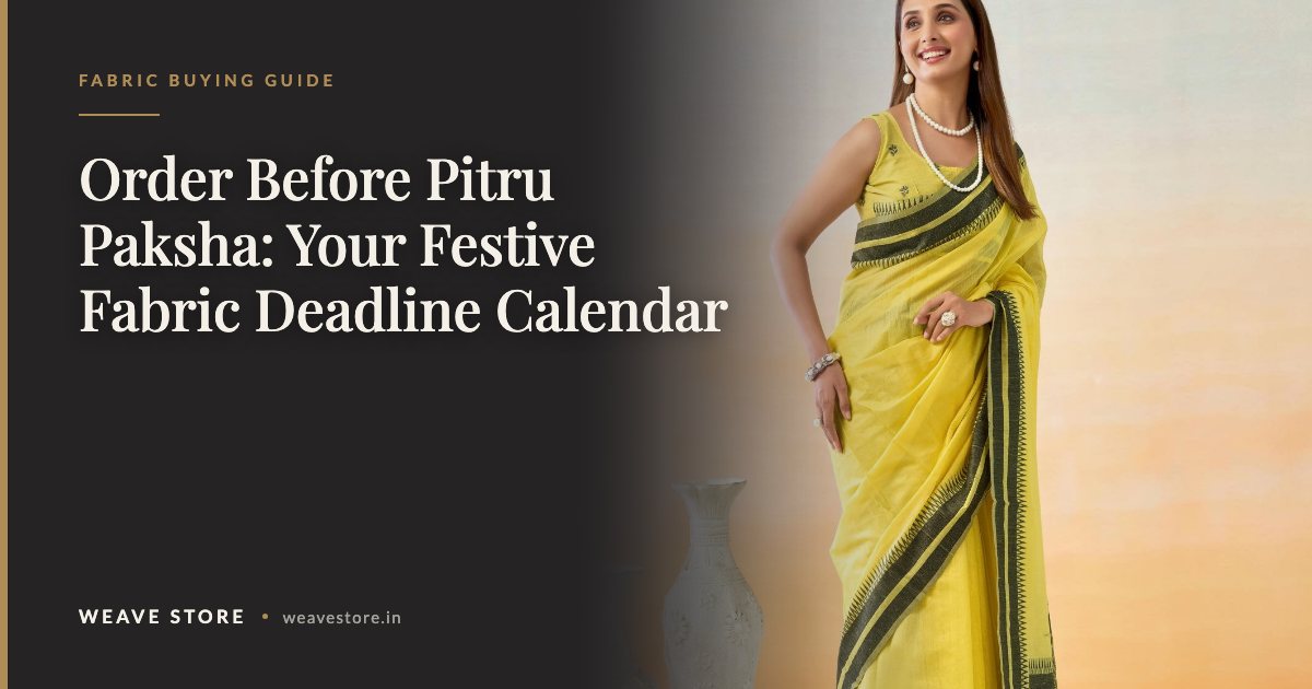 Pure spun cotton saree with temple weave border and all-over buttis