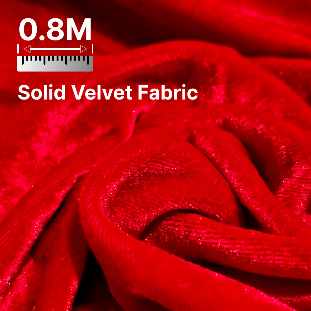 Premium Solid Velvet Fabric for Blouse, Lehenga, Gown, Kurti & Home Decor | 44 Inch Width | 200–220 GSM | Multiple Colors Available