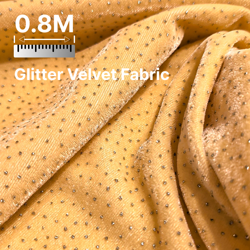 Premium Sparkle Velvet Fabric for Blouse, Lehenga, Gown & Party Wear | 44 Inch Width | 200–220 GSM | Multiple Colors Available