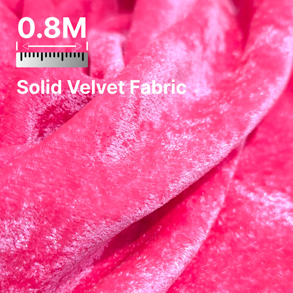 Plain Velvet Fabric Baby Pink – 1 Meter Unstitched Blouse Fabric | 44 Inch Width | 220 GSM