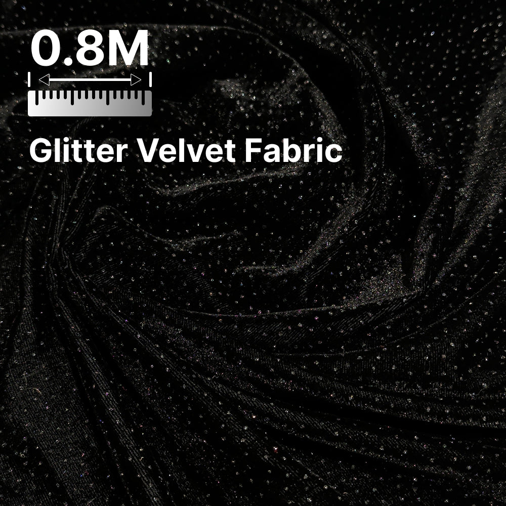 Premium Sparkle Velvet Fabric for Blouse, Lehenga, Gown & Party Wear | 44 Inch Width | 200–220 GSM | Multiple Colors Available