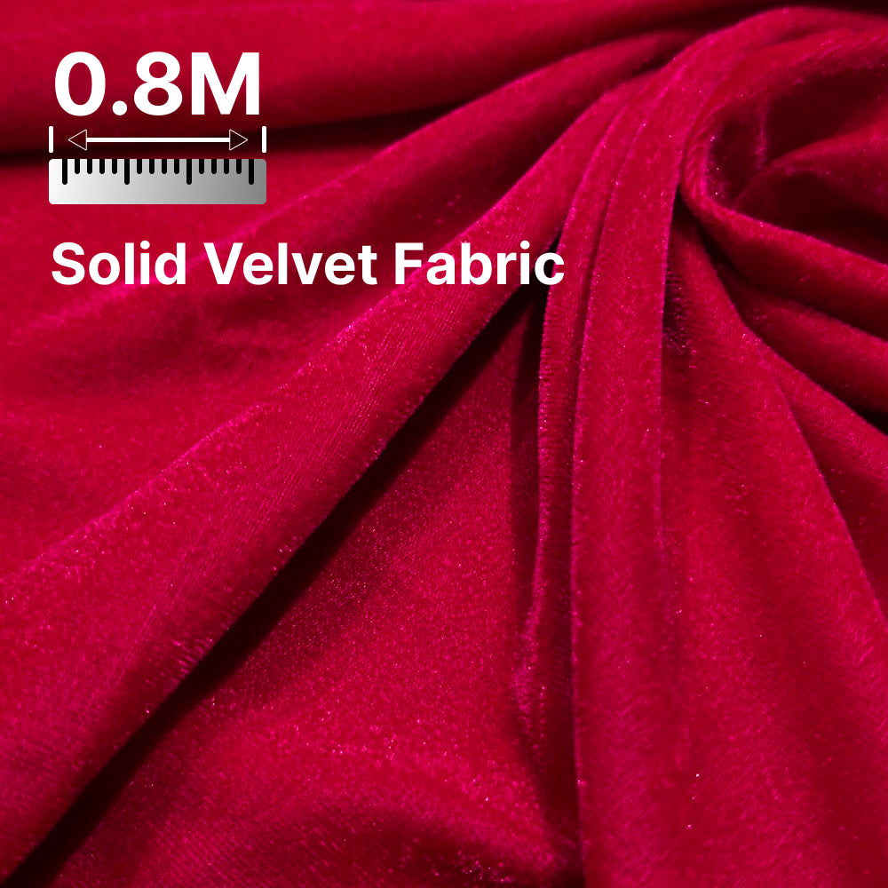 Premium Solid Velvet Fabric for Blouse, Lehenga, Gown, Kurti & Home Decor | 44 Inch Width | 200–220 GSM | Multiple Colors Available