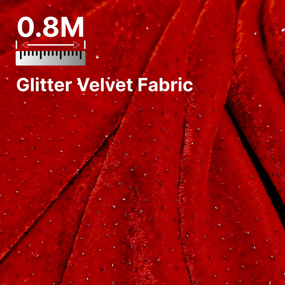 Premium Sparkle Velvet Fabric for Blouse, Lehenga, Gown & Party Wear | 44 Inch Width | 200–220 GSM | Multiple Colors Available