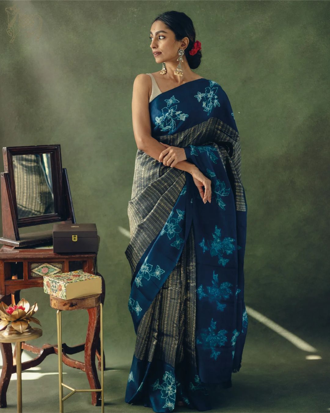 Regal Heritage Banarasi Soft Silk Saree Gold Silver Zari