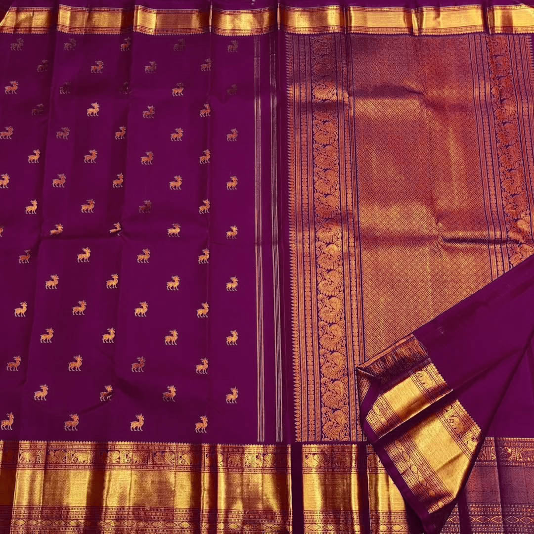 Banarasi Soft Silk Saree Colour 1 – Gold Zari Weaving by DCPL