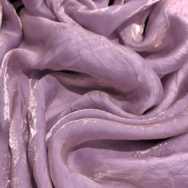 Lavender Purple Fandi Fabric – Soft Lightweight Plain Fabric for Kurti, Gown & Designer Dresses