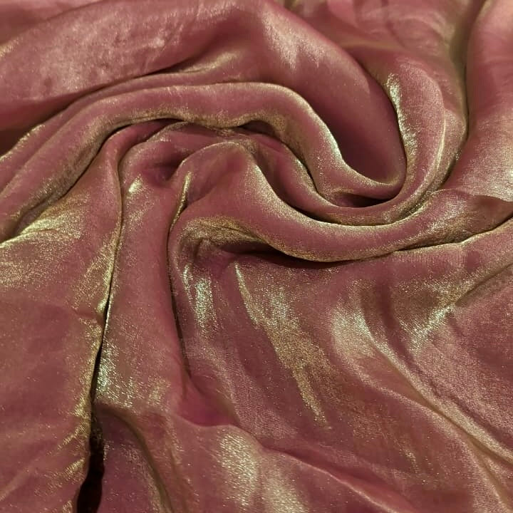Rosewood Brown Fandi Fabric – Soft Lightweight Plain Fabric for Kurti, Gown & Designer Dresses