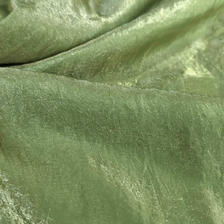 Olive Green Fandi Fabric – Soft Lightweight Plain Fabric for Kurti, Gown & Designer Dresses