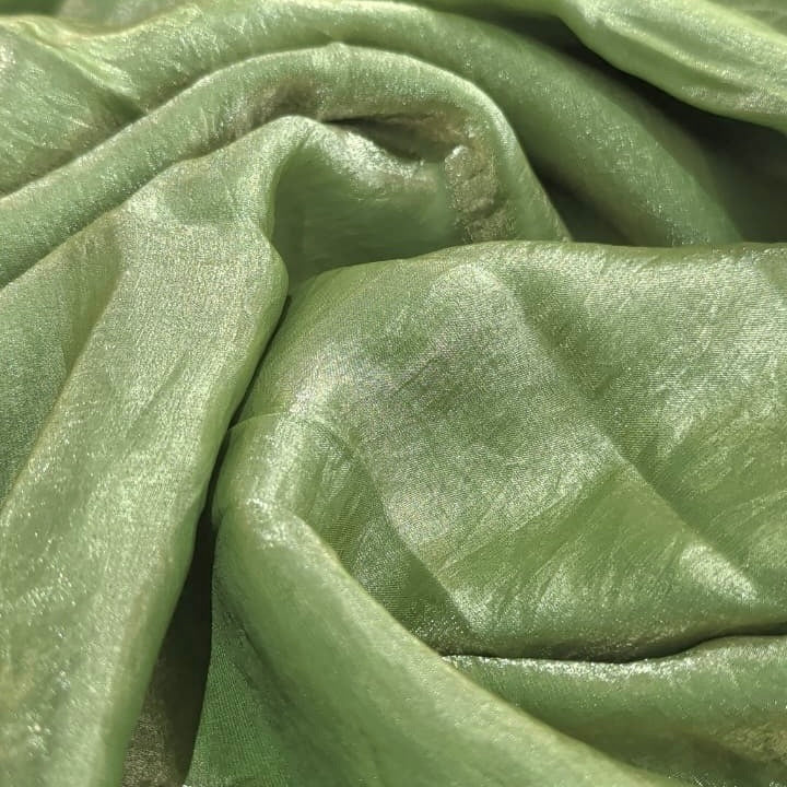 Olive Green Fandi Fabric – Soft Lightweight Plain Fabric for Kurti, Gown & Designer Dresses