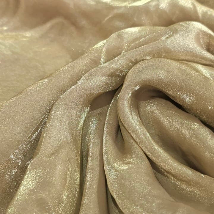 Beige Nude Cream Fandi Fabric – Soft Lightweight Plain Fabric for Kurti, Gown & Designer Dresses