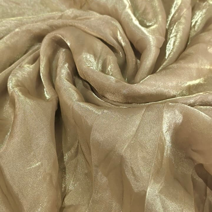 Beige Nude Cream Fandi Fabric – Soft Lightweight Plain Fabric for Kurti, Gown & Designer Dresses