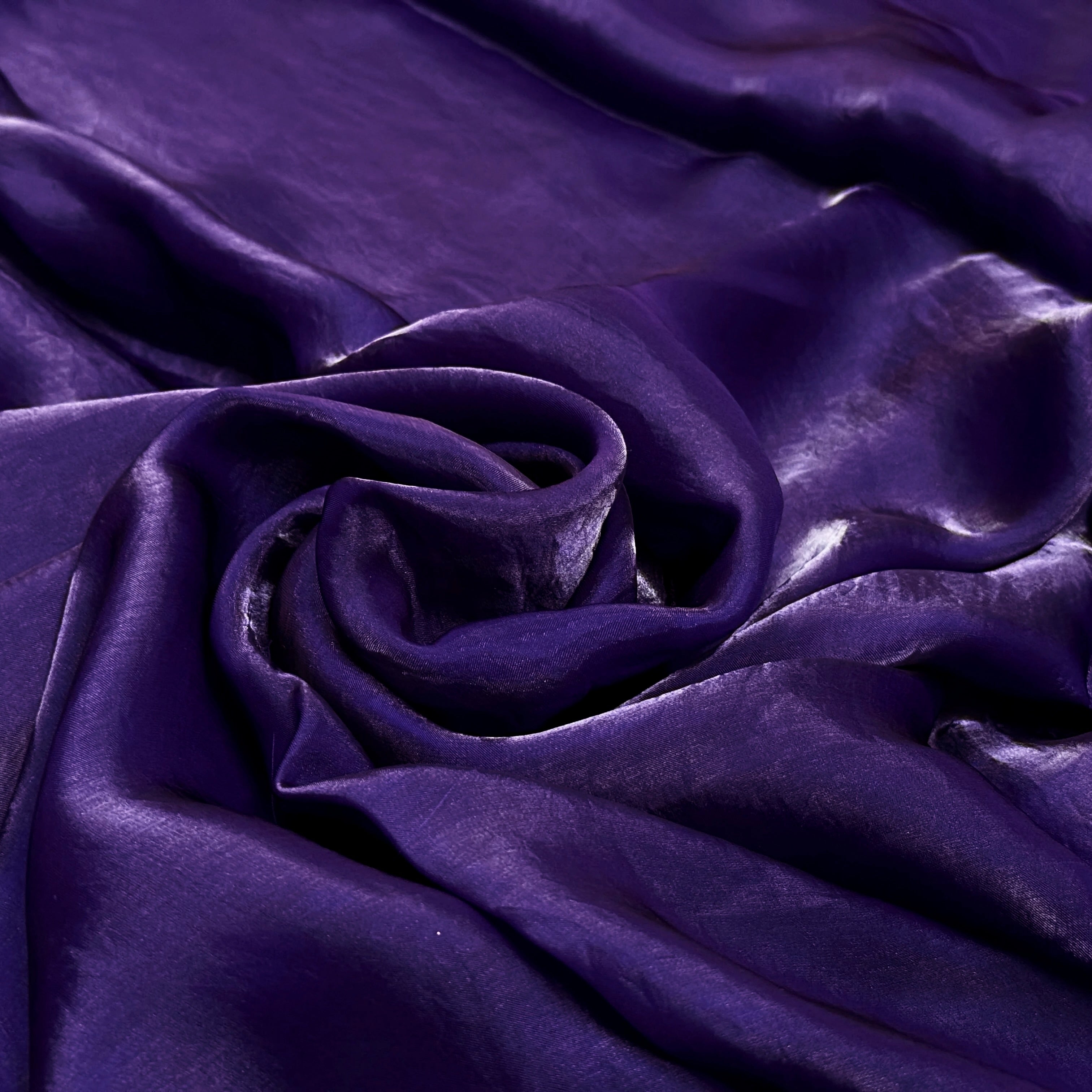 Violet Purple Fandi Fabric – Soft Lightweight Plain Fabric for Kurti, Gown & Designer Dresses