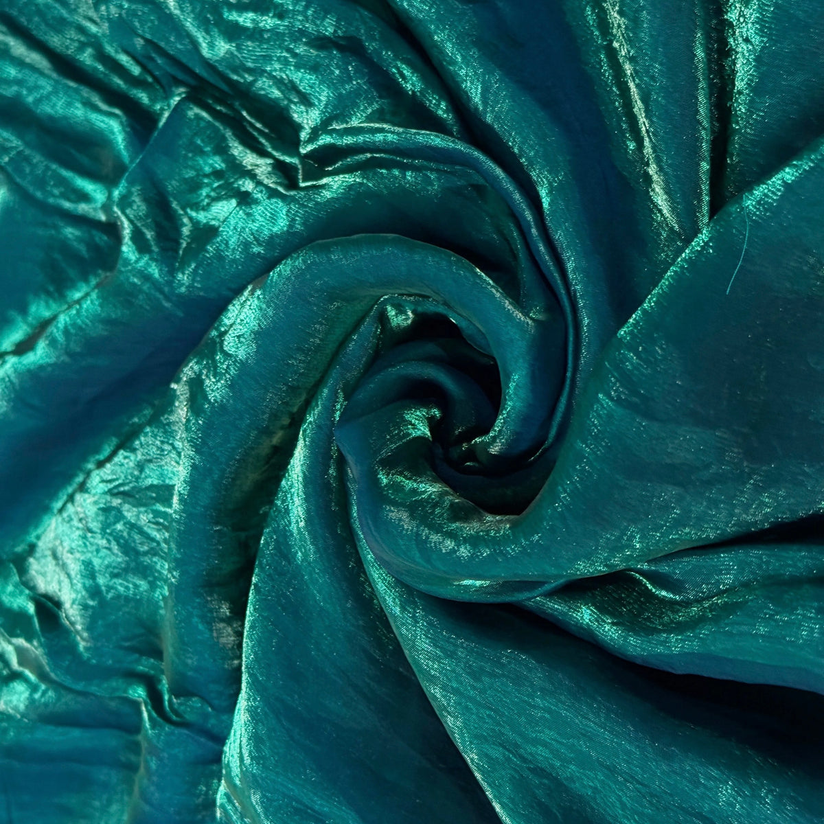 Peacock Teal Blue Fandi Fabric – Soft Lightweight Plain Fabric for Kurti, Gown & Designer Dresses