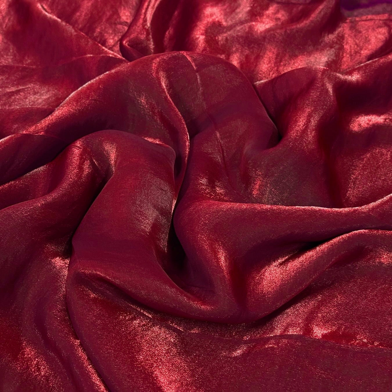 Maroon Fandi Fabric – Soft Lightweight Plain Fabric for Kurti, Gown & Designer Dresses