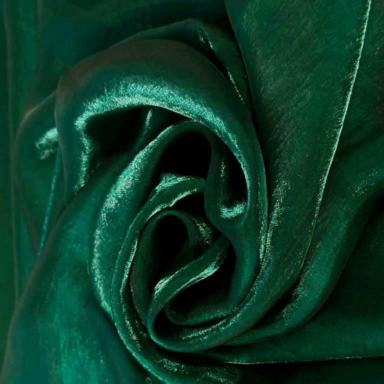 Bottle Green Fandi Fabric – Soft Lightweight Plain Fabric for Kurti, Gown & Designer Dresses