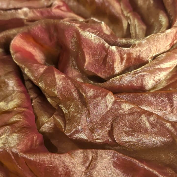 Rust Brown Fandi Fabric – Soft Lightweight Plain Fabric for Kurti, Gown & Designer Dresses