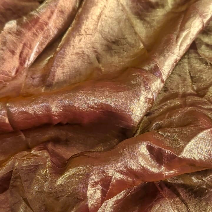 Rust Brown Fandi Fabric – Soft Lightweight Plain Fabric for Kurti, Gown & Designer Dresses