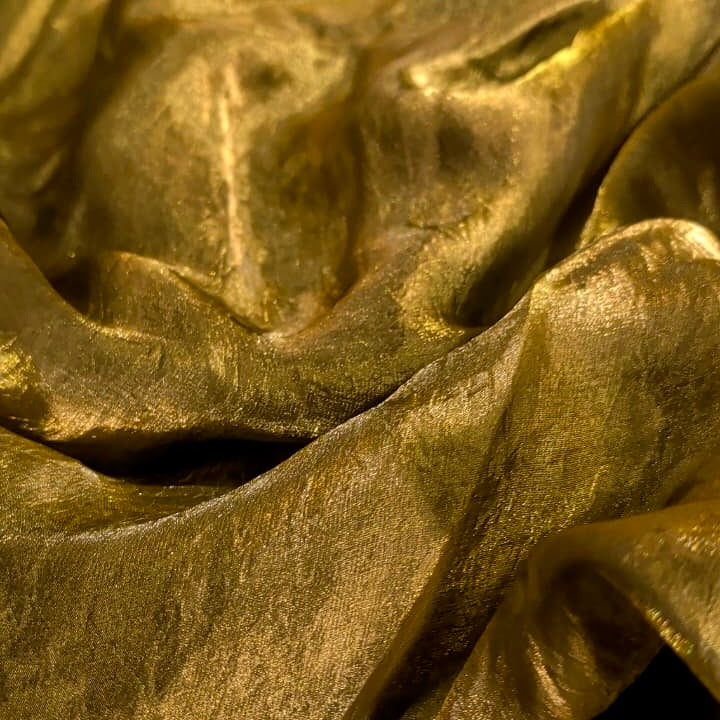 Bronze Gold Fandi Fabric – Soft Lightweight Plain Fabric for Kurti, Gown & Designer Dresses