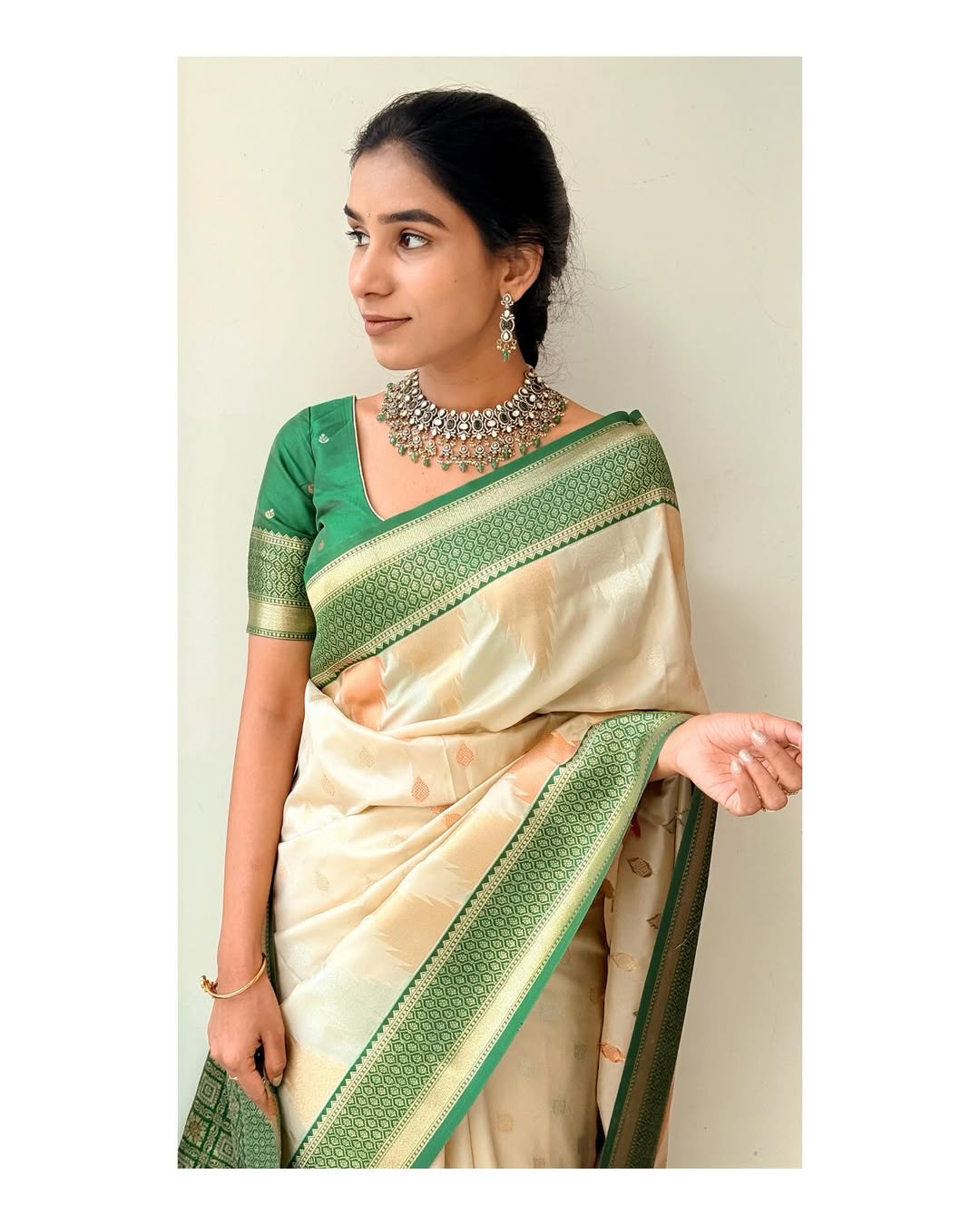 Banarasi Soft Silk Saree Colour 2 – Gold Zari Weaving by DCPL