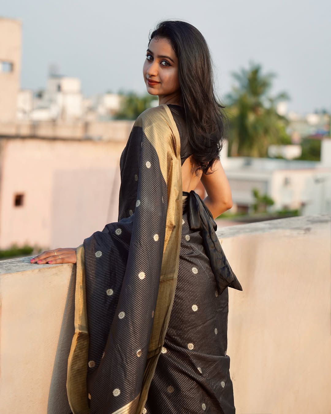 Modern Minimalist Banarasi Saree in Luxurious Soft Silk (Colour 1)