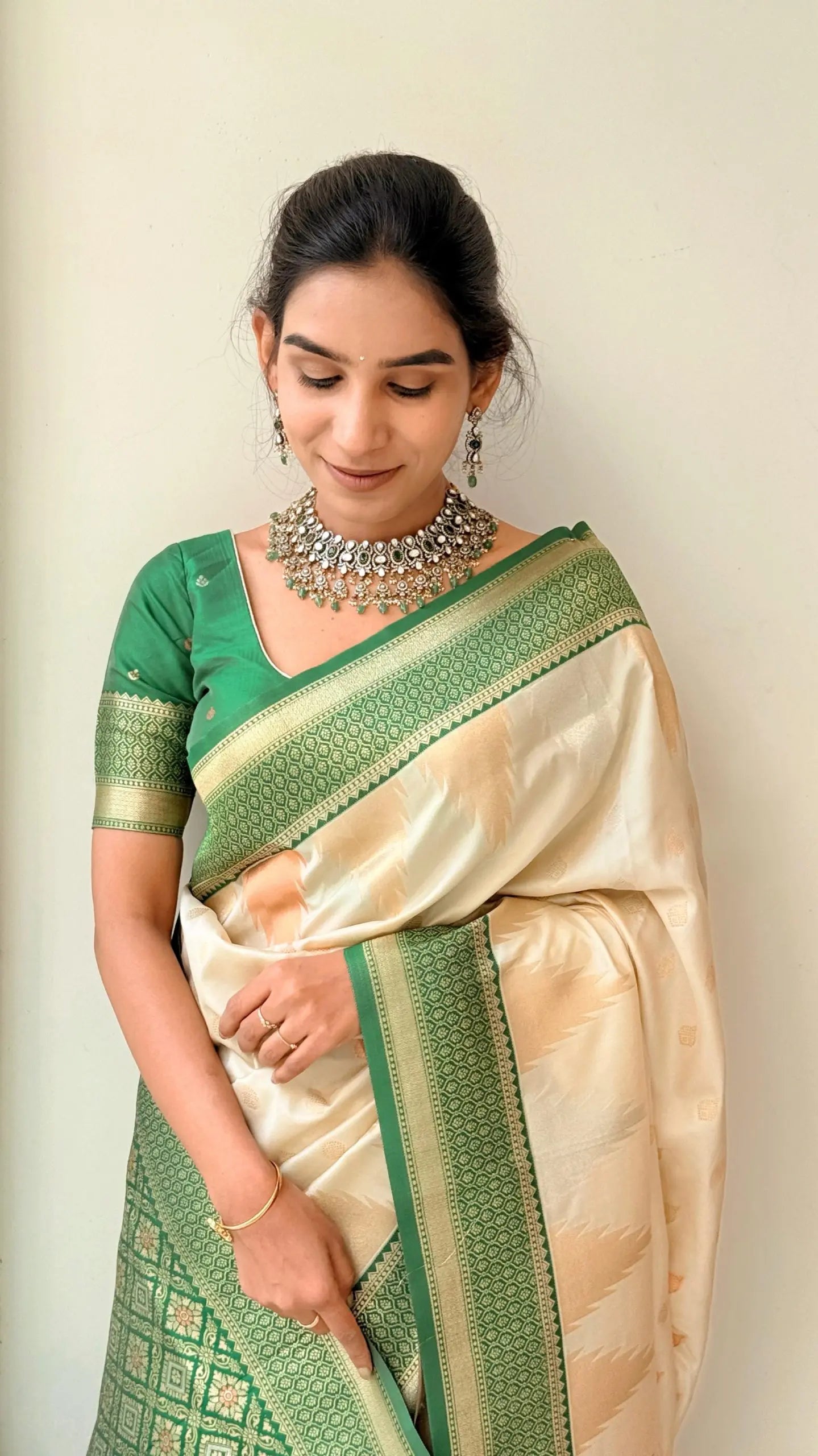 Banarasi Soft Silk Saree Colour 2 – Gold Zari Weaving by DCPL