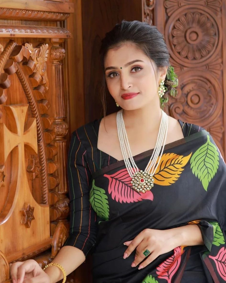 Regal Radiance Banarasi Soft Silk Saree with Copper & Gold Zari