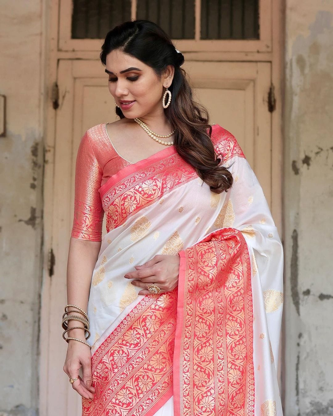 Graceful Kanjivaram Silk Saree by Weave