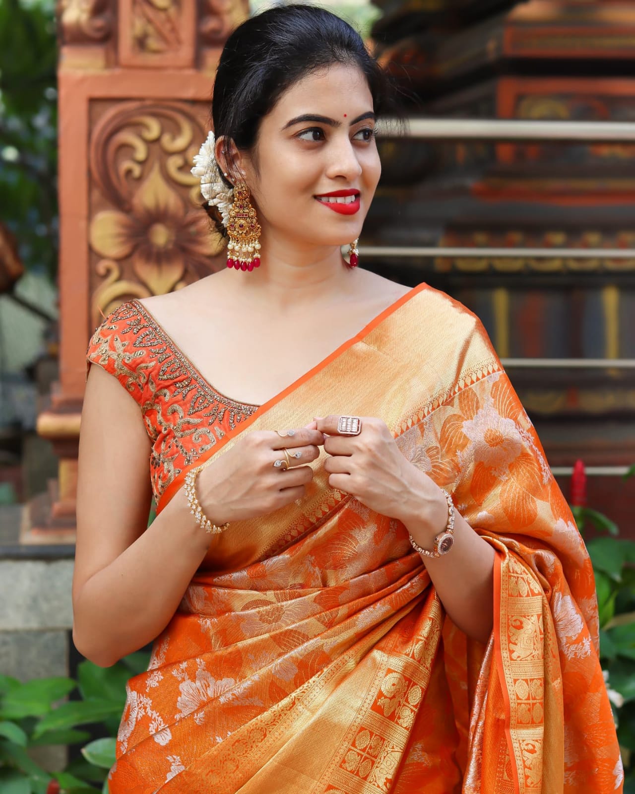 Banarasi Soft Silk Saree with Zari Motifs