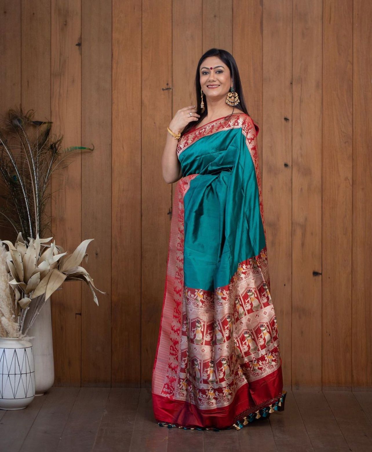 Banarasi Soft Silk Saree with Traditional Zari & Jacquard Weave