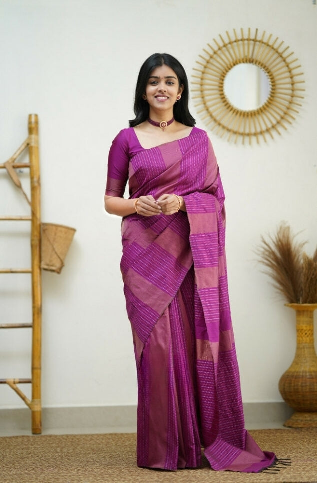 Radiant Harmony Banarasi Soft Silk Saree Colour 8
