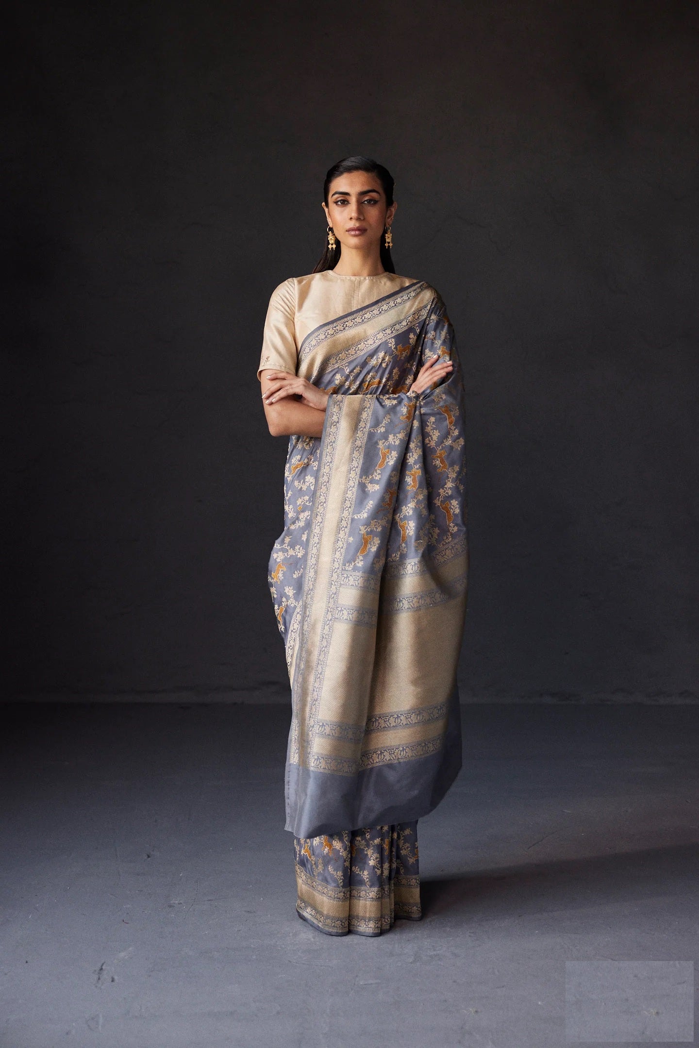 Eternal Elegance Banarasi Soft Silk Saree Gold Zari