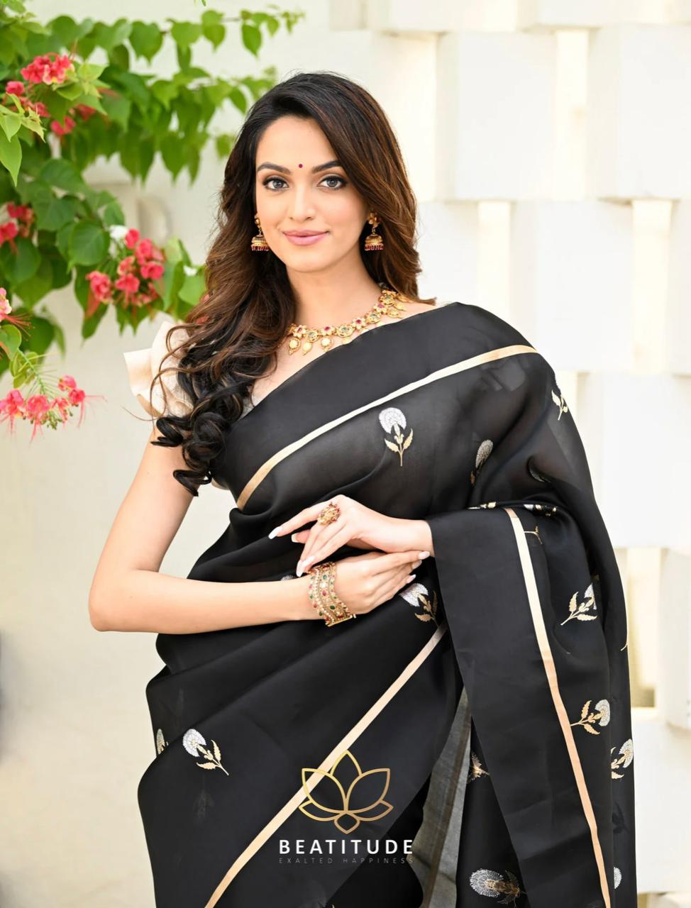 Kanjivaram Silk Saree – Silver Zari Weaving, 574gm