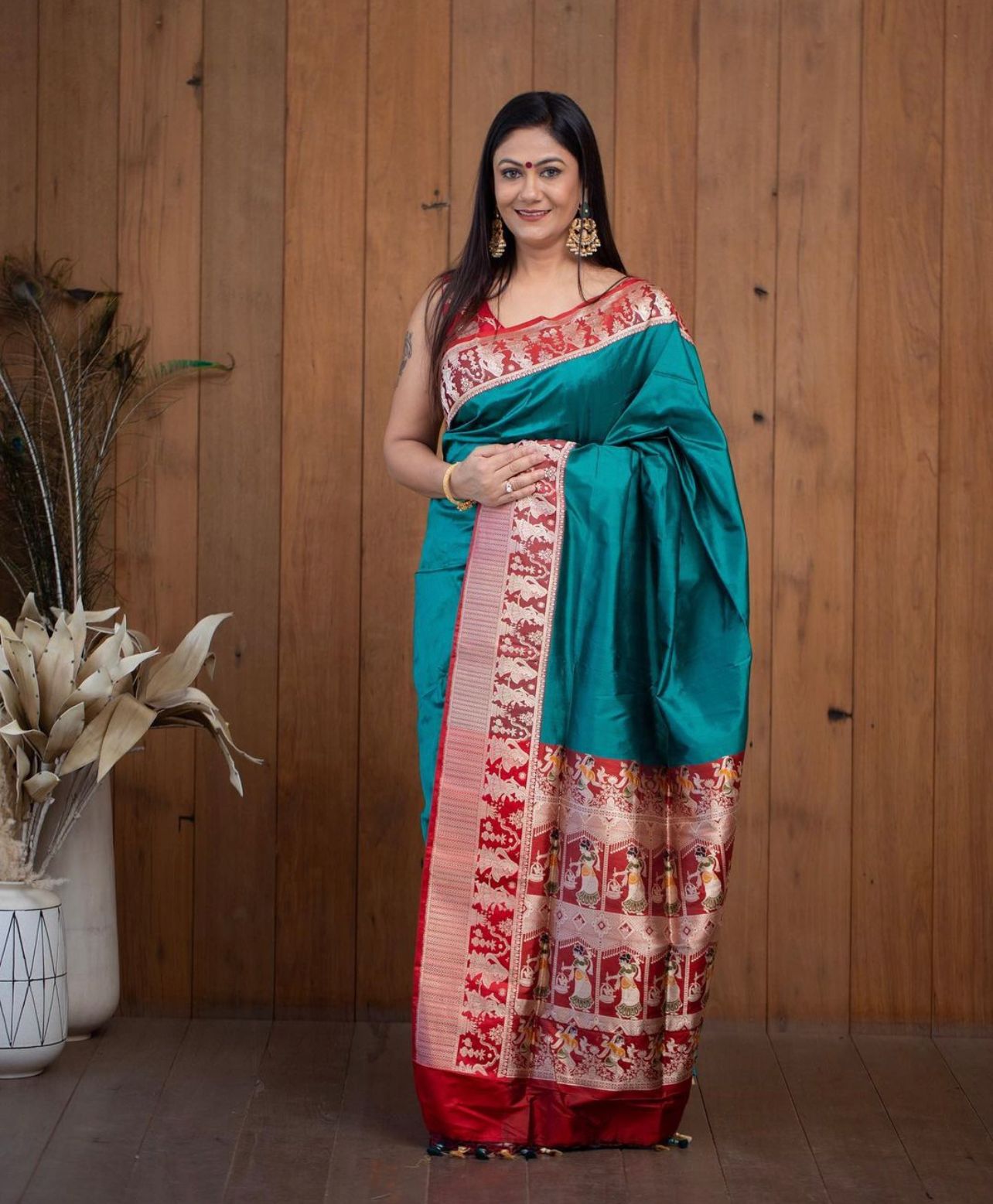 Banarasi Soft Silk Saree with Traditional Zari & Jacquard Weave