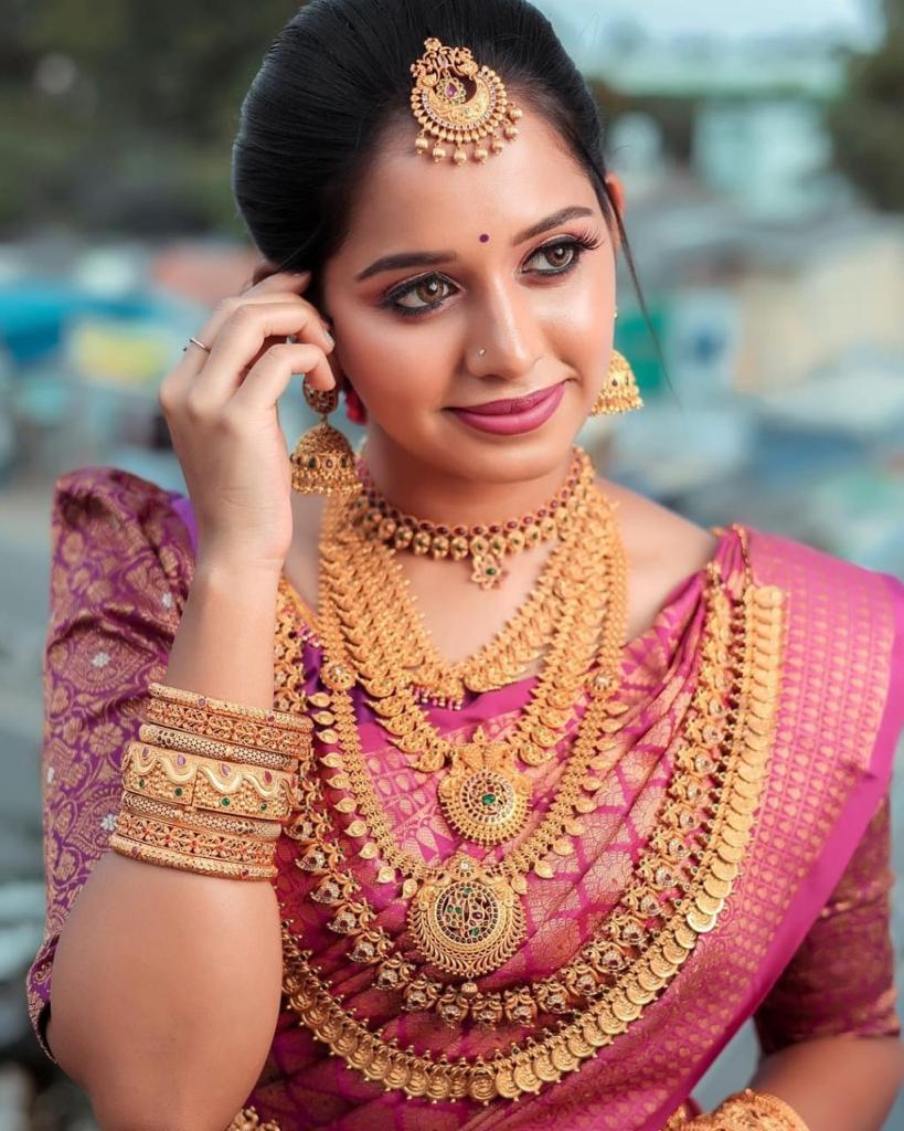 Banarasi Soft Silk Saree with Gold Zari Weaving – 540gm