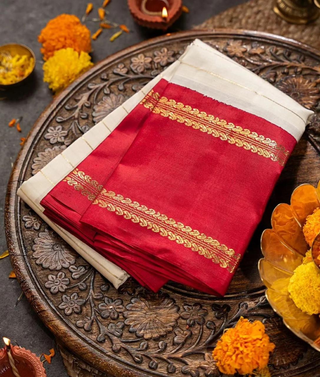 Royal Mirage Banarasi Soft Silk Saree with Gold Zari