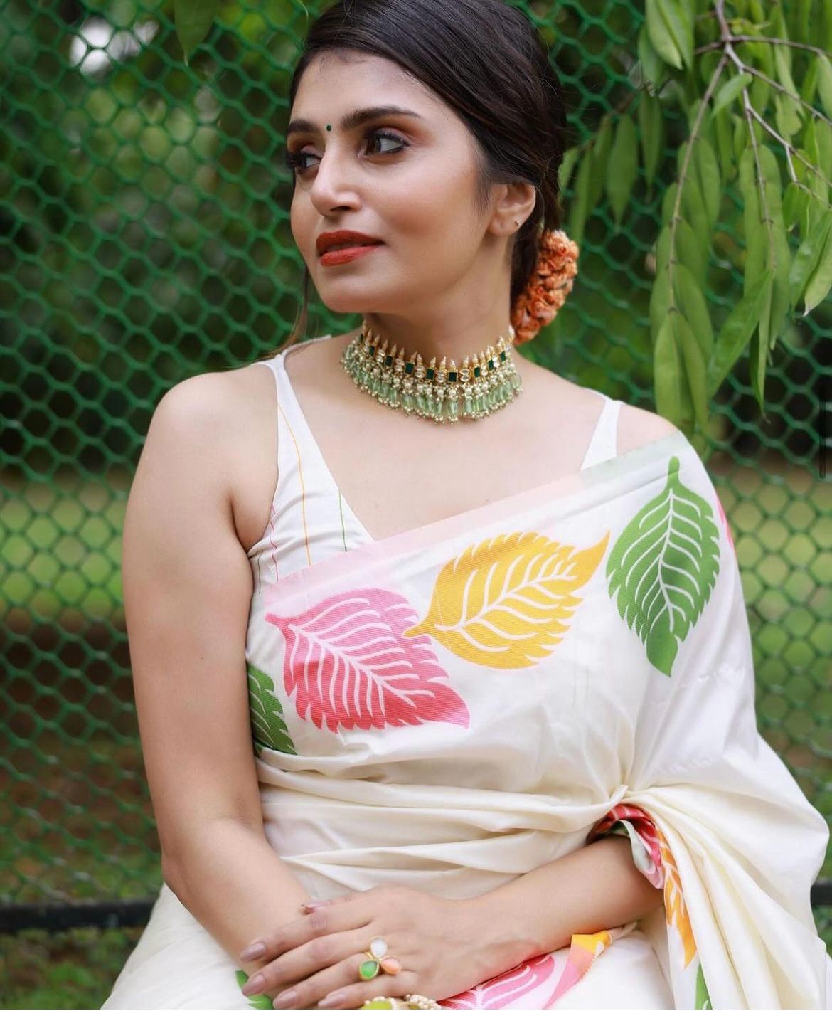 Regal Radiance Banarasi soft silk saree with copper and gold zari
