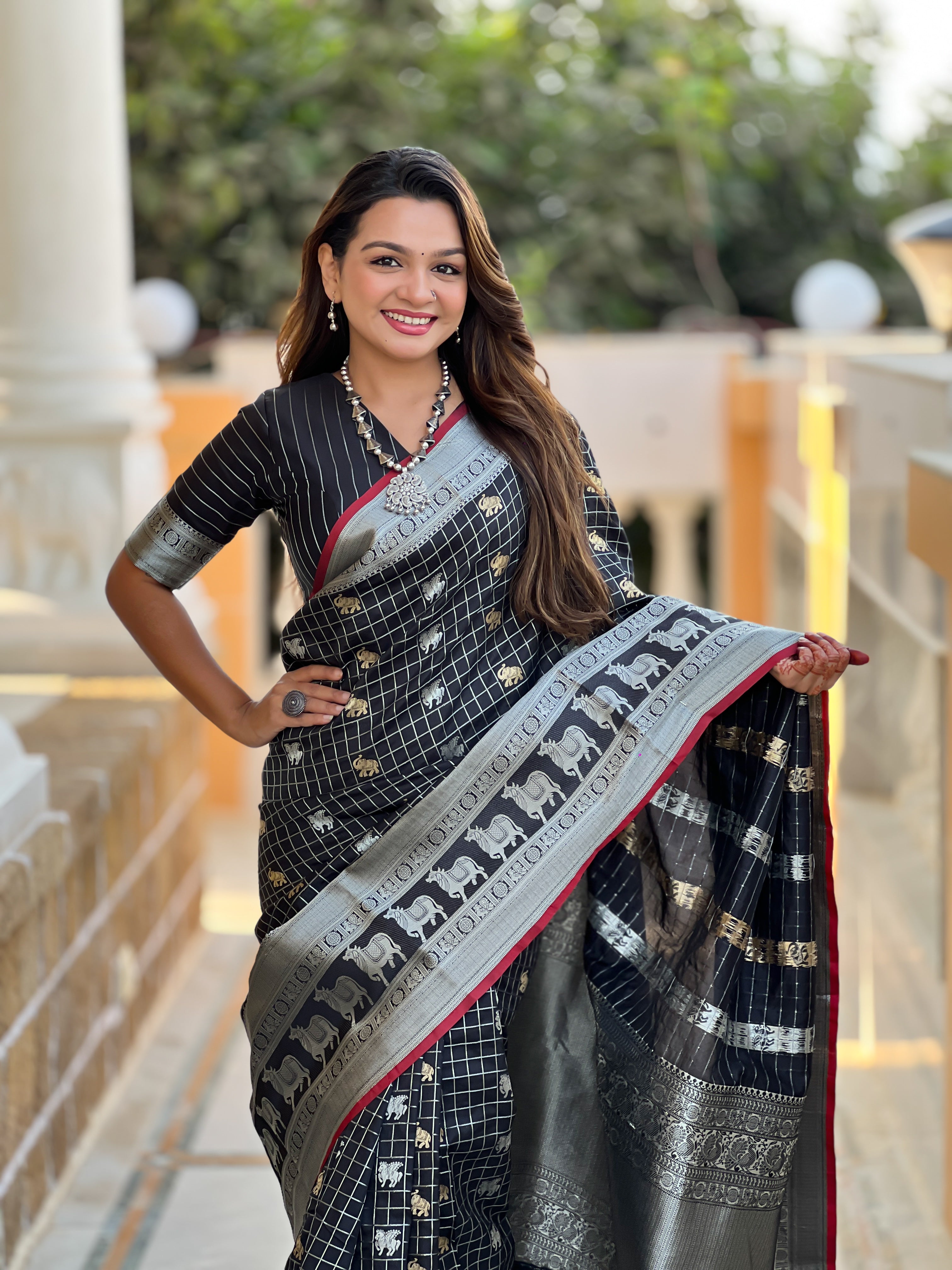 Royal Heritage Pichwai Soft Silk Saree by DCPL