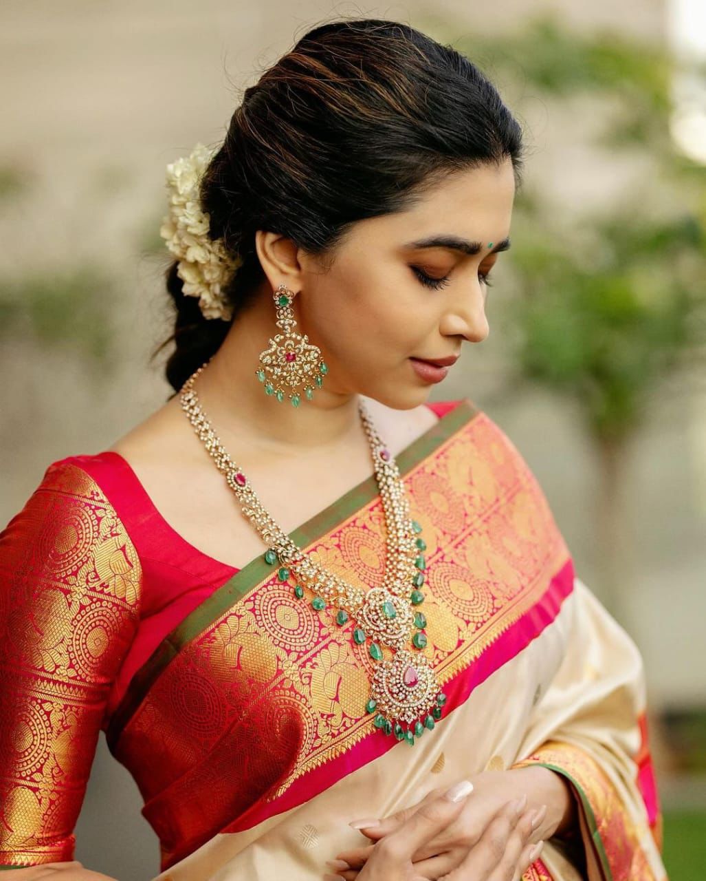Designer Banarasi silk saree by Weave