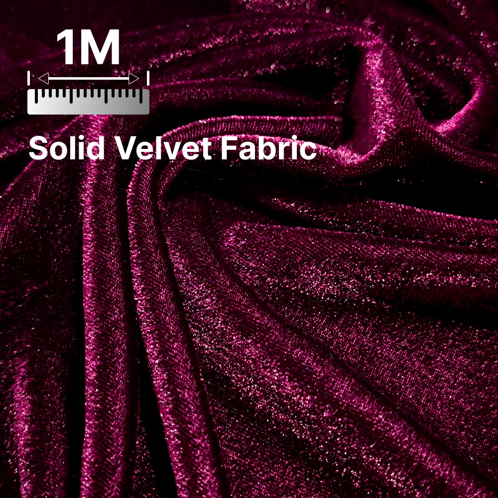Premium Solid Velvet Fabric for Blouse, Lehenga, Gown, Kurti & Home Decor | 44 Inch Width | 200–220 GSM | Multiple Colors Available