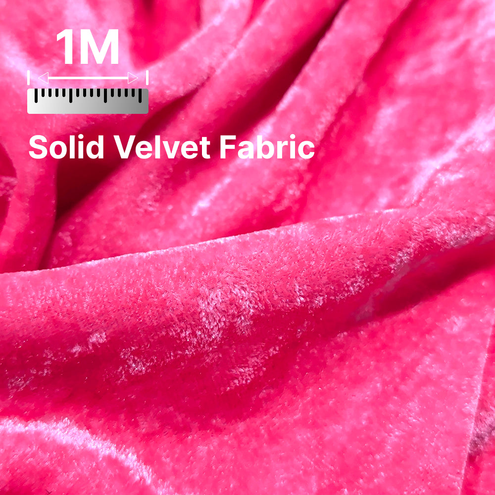 Premium Solid Velvet Fabric for Blouse, Lehenga, Gown, Kurti & Home Decor | 44 Inch Width | 200–220 GSM | Multiple Colors Available