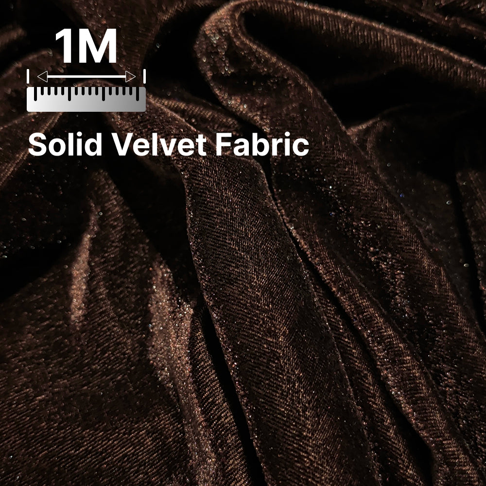 Premium Solid Velvet Fabric for Blouse, Lehenga, Gown, Kurti & Home Decor | 44 Inch Width | 200–220 GSM | Multiple Colors Available