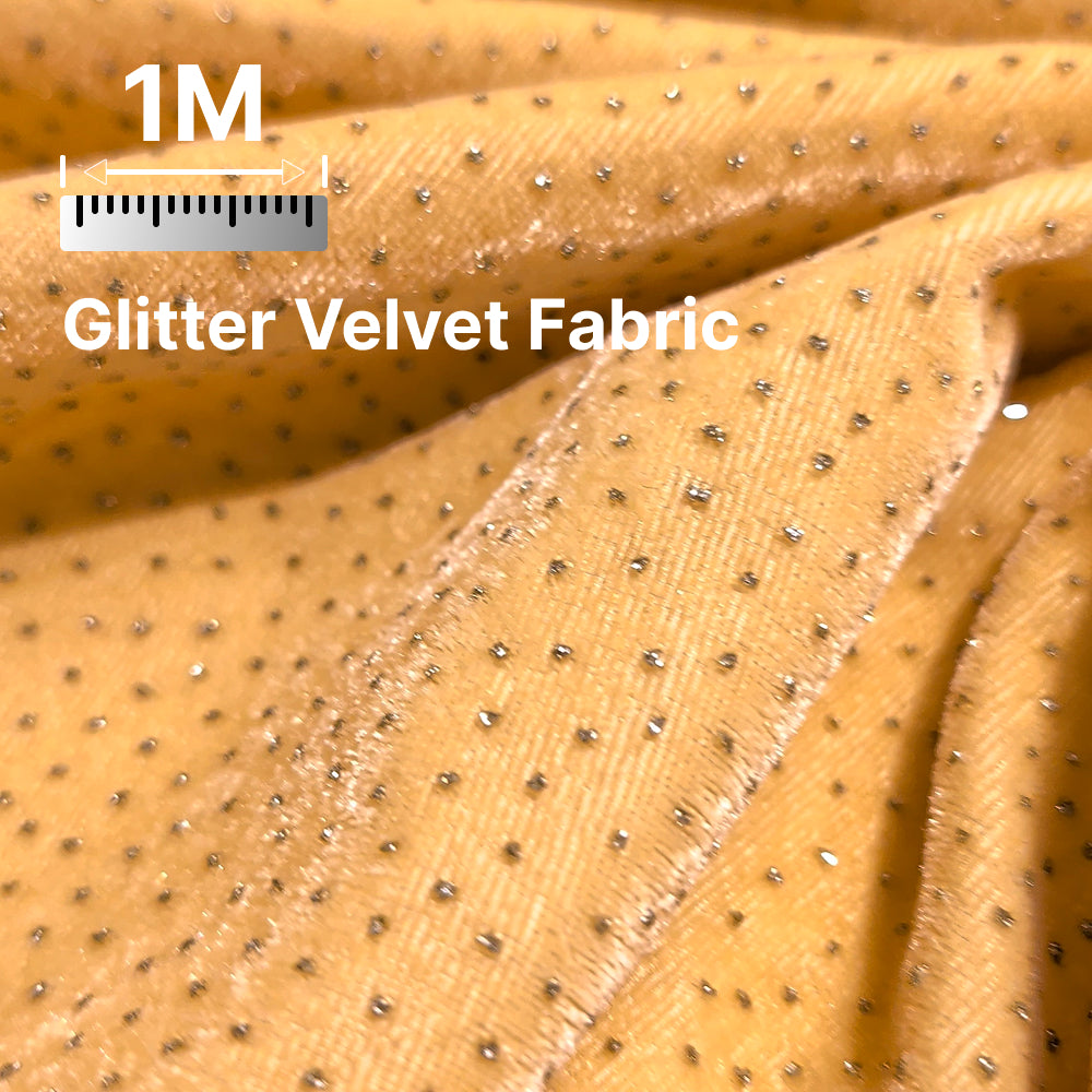 Premium Sparkle Velvet Fabric for Blouse, Lehenga, Gown & Party Wear | 44 Inch Width | 200–220 GSM | Multiple Colors Available