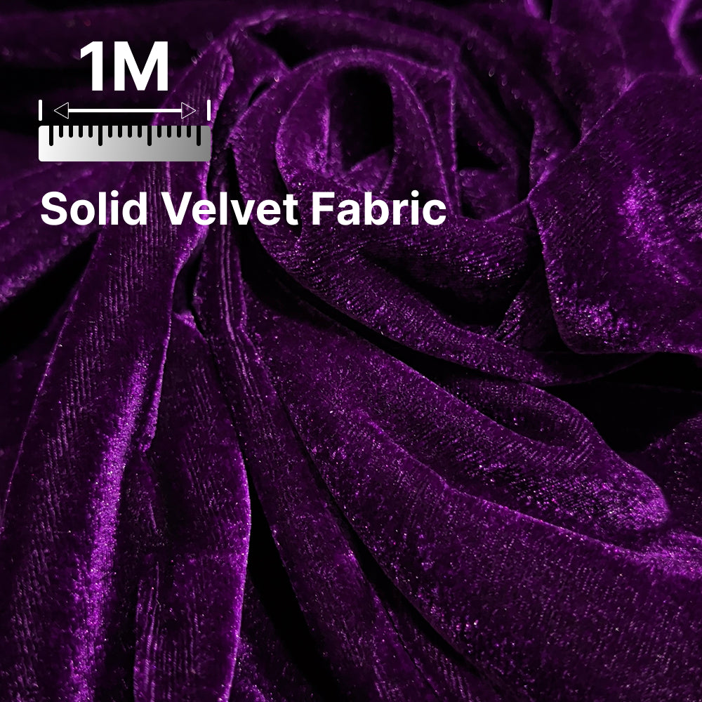 Premium Solid Velvet Fabric for Blouse, Lehenga, Gown, Kurti & Home Decor | 44 Inch Width | 200–220 GSM | Multiple Colors Available