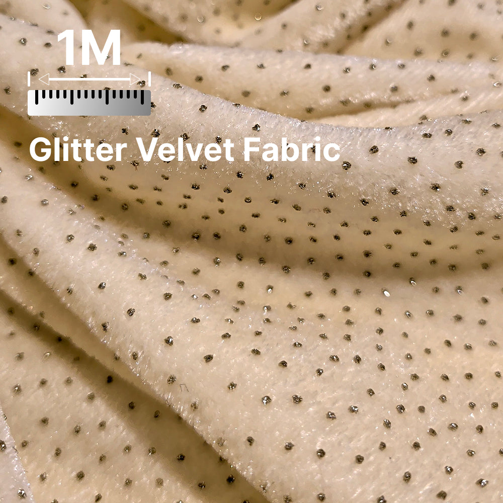Premium Sparkle Velvet Fabric for Blouse, Lehenga, Gown & Party Wear | 44 Inch Width | 200–220 GSM | Multiple Colors Available