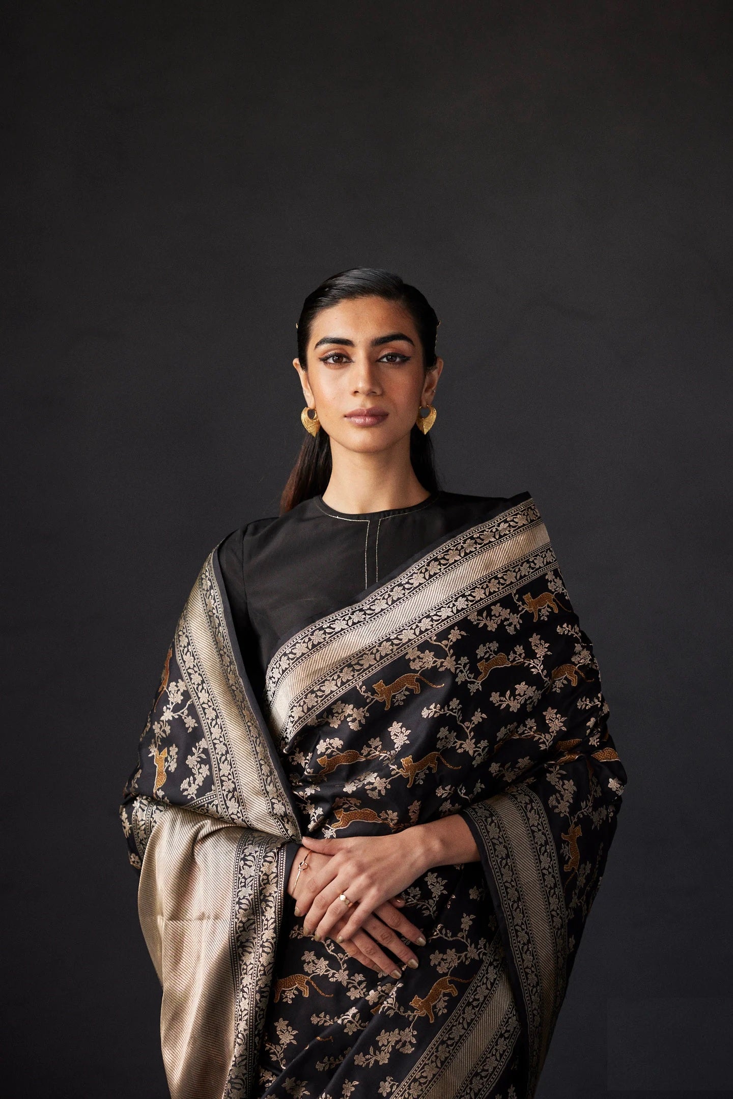 Eternal Elegance Banarasi Soft Silk Saree Gold Zari