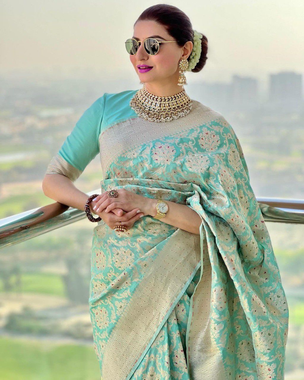 Banarasi Soft Silk Saree Shade 1 – Elegant Timeless Classic with Intricate Detailing