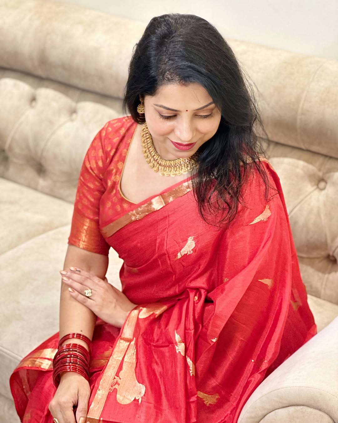Golden Aura Banarasi Soft Silk Saree by DCPL