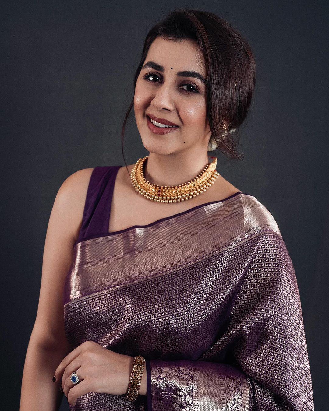 Majestic Harmony Banarasi Soft Silk Saree with Gold Zari