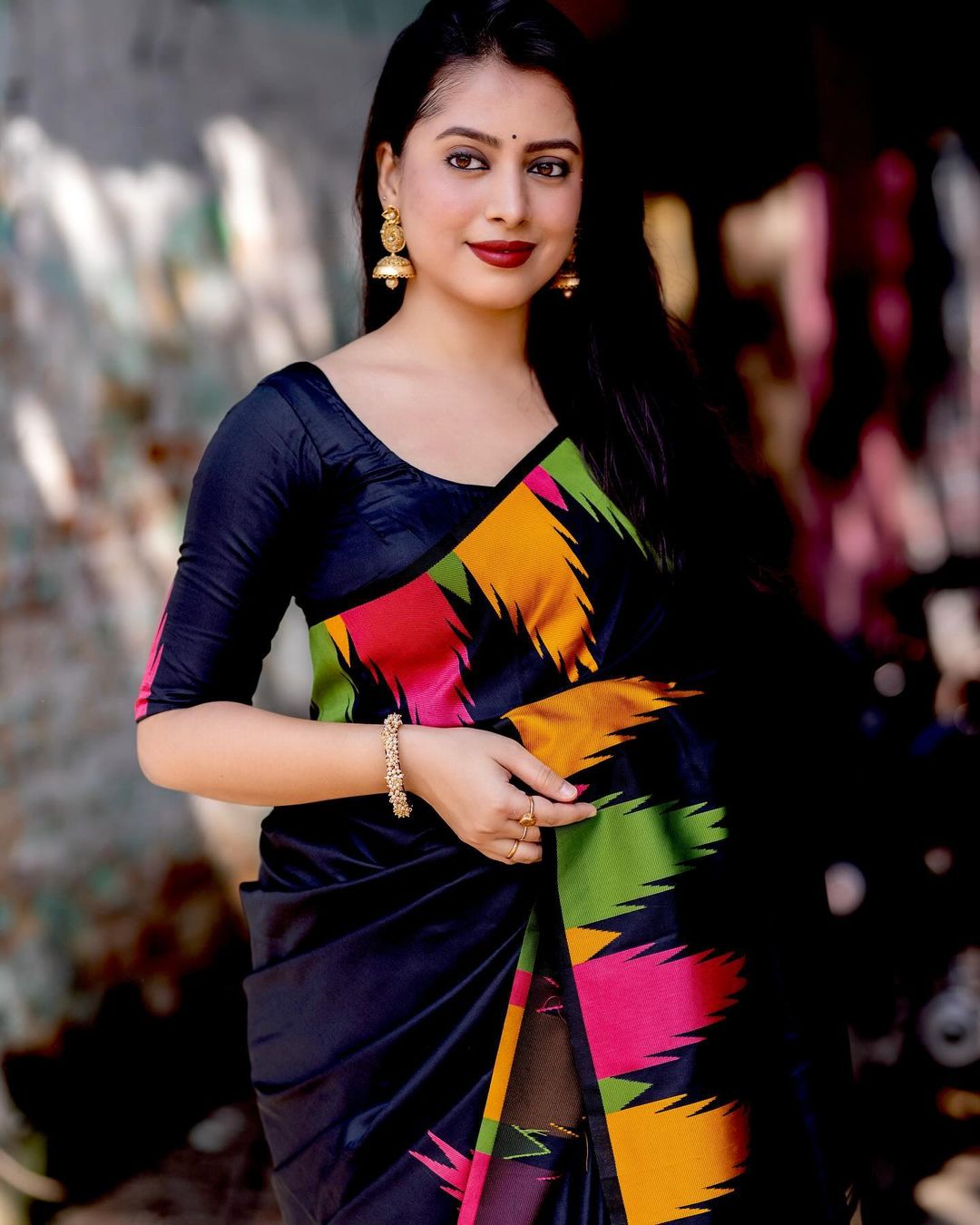 Golden Horizon Banarasi Silk Saree with Gold Zari