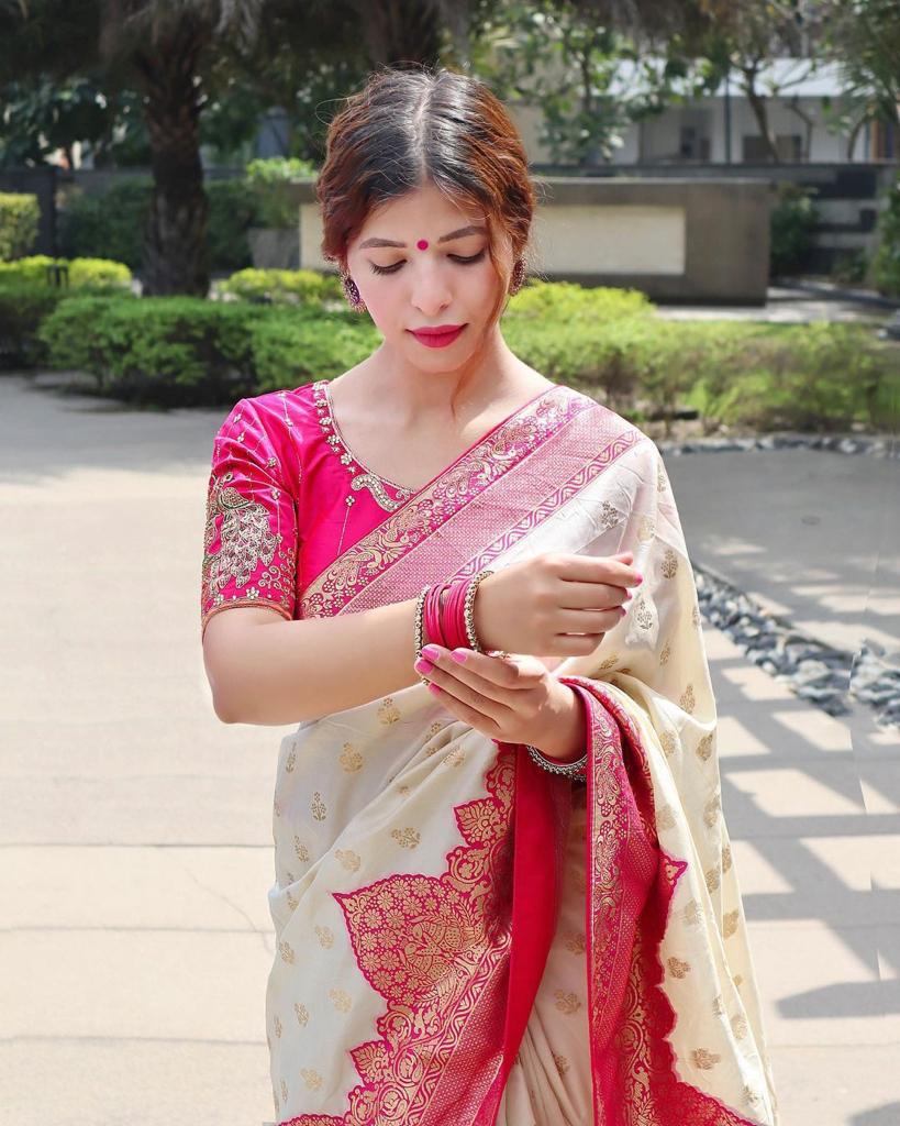 Designer soft silk saree with classic appeal